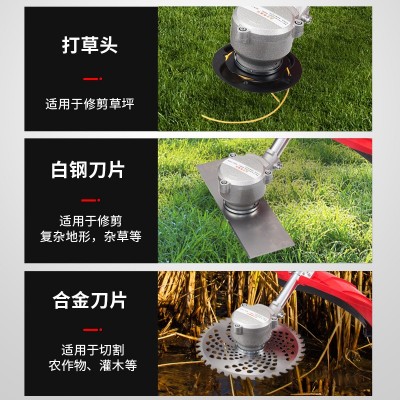 无线无刷锂电充电式电动割草机背负园林打草农用家用果园除草机图2