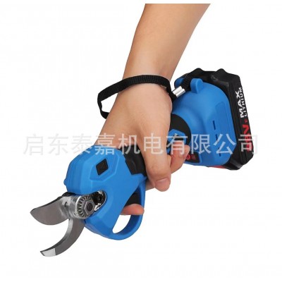 电动修枝剪刀充电式强力园林果树专用剪子锂电粗枝修剪神器图2