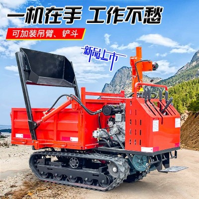 农用柴油拖拉机山地越野升降自卸车履带运输车全地形爬山虎搬运车图4