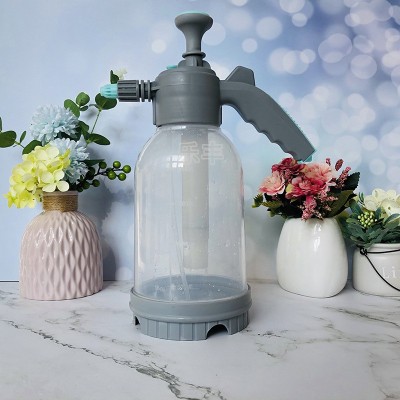 消毒2L两升气压式喷壶浇花喷壶洒水壶浇水壶压力喷雾器透明喷水壶图3