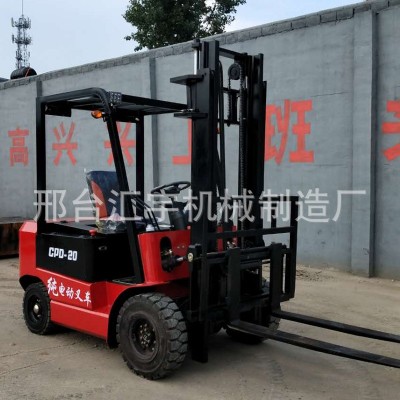 汇宇厂家四轮叉车堆高车电动叉车3吨平衡重座驾式全电动电瓶 叉车图2