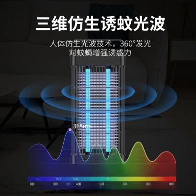 网红光触媒灭蚊灯 电击灭蚊母婴家用卧室静音usb灭虫灯萌潮捕蚊器图2