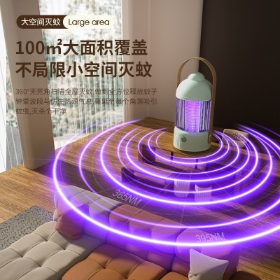 2024新款电击灭蚊灯 户外露营便携式夜灯灭蚊器usb充电诱蚊驱蚊器图3