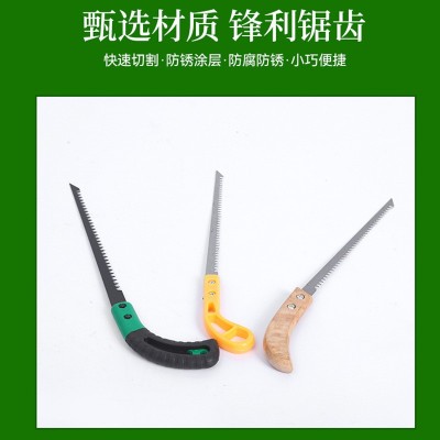 鸡尾锯迷你木工小锯子锯木头锯树枝伐木拉花家用锯竹子细齿手锯图3