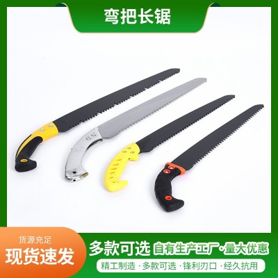弯把长锯加厚65锰钢果树修枝园林加长木工锯手锯快速伐木据批发图5