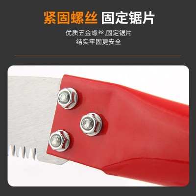 厂家批发锯钢柄勾锯高枝锯三面精磨齿果树锯园林锯手锯果枝锯锯子图2