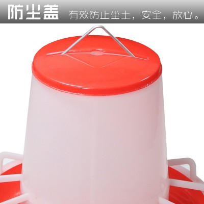 加高鸡用自动喂食器 鹌鹑鸡鸭鹅料筒鸡食槽料槽下料桶/家禽喂料器图2
