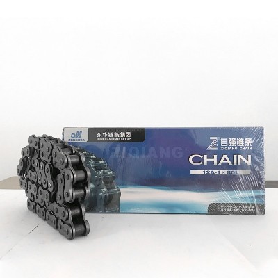 12A-1-80L单排工业传动链 精密套筒短节距滚子链 东华自强链条图3