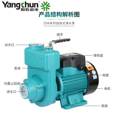阳春水泵 单相三相大流量离心清水自吸泵 农用浇灌设备配套增压泵图3