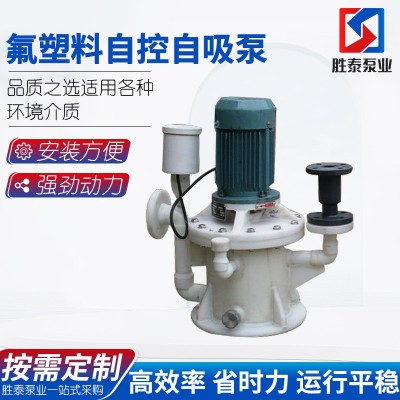 WFB大流量自吸排污增压自控自吸泵 耐腐蚀排污氟塑料自控自吸泵图5