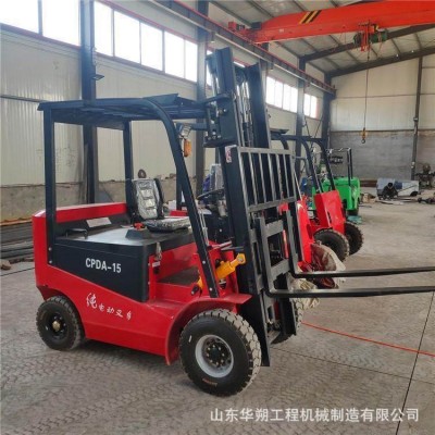 四驱电动叉车2吨全自动液压升降堆高搬运座驾式新能源电瓶叉车3吨图4