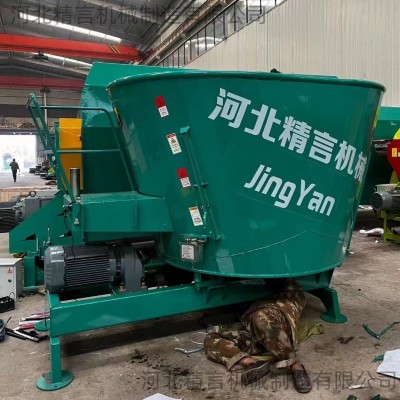 全混合日粮制备机21方立式固定式TMR牛羊饲草混料机牵引式搅拌车图3