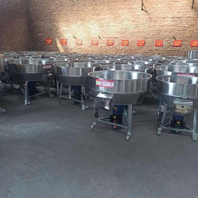 定制加工不锈钢立式平底拌肥机100kg多功能养殖饲料注塑色母搅拌图3