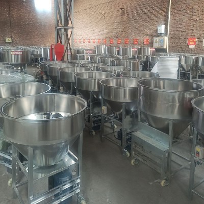 定制多功能加厚不锈钢立式拌料机200kg饲料食品工业颗粒混合机器图3