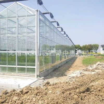 玻璃温室大棚骨架 蔬菜花卉大棚 农业玻璃骨架智能大棚 厂家供应图4