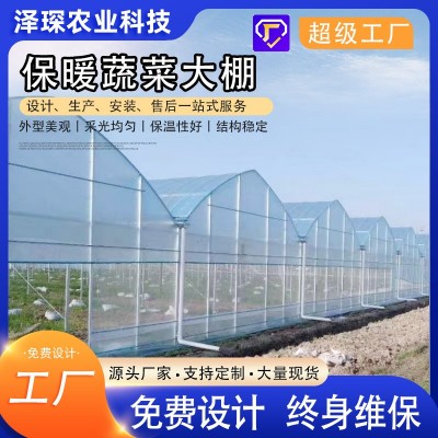 连栋温室薄膜大棚 农业种植蔬菜遮阳遮阴棚 连体温室大棚图5