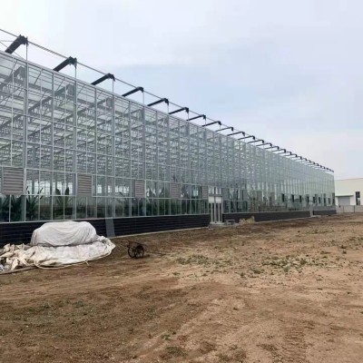 玻璃温室大棚骨架蔬菜花卉大棚农业玻璃骨架智能大棚连栋大棚图2