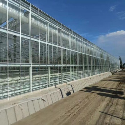 玻璃温室大棚骨架蔬菜花卉大棚农业玻璃骨架智能大棚连栋大棚图3