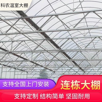 连栋温室大棚蔬菜水果花卉暖棚养植栽培钢架农业遮阳遮阴大棚安装图5