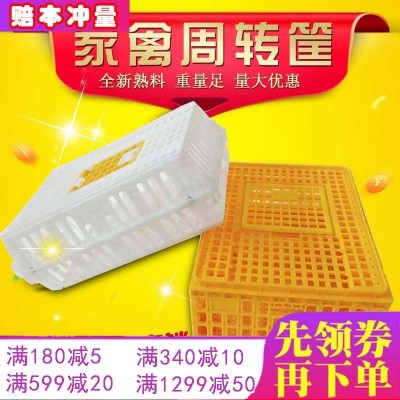 鸡笼塑料周转箱 鸡笼子运输家用特大号养殖鸭筐 加厚胶框成兔鸽鹅图3