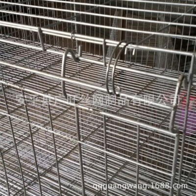 广旺丝网 加粗雏鸡笼弹簧门 立式四层八位小鸡笼 镀锌育雏小鸡笼图3