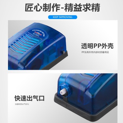 单双孔静音氧气泵鱼缸打氧泵增氧泵充氧泵水族箱小型气泵卧室静音图2