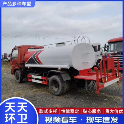 东风多利卡5立方洒水车价格园林绿化洒水车 工地洒水车降尘洒水车图2