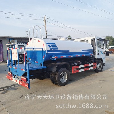 东风多利卡5立方蓝牌洒水车价格 小型洒水车园林绿化工地用洒水车图2