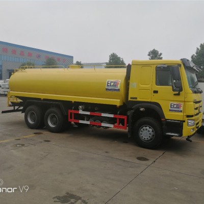 出口乌干达洒水车 20吨重汽豪沃后双桥洒水车20立方 20吨洒水车图4
