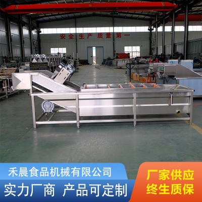 全自动水果蔬菜清洗机 喷淋式去农残洗菜机 小龙虾气泡清洗设备图4