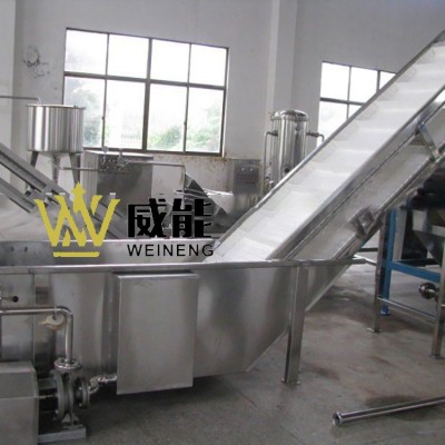 厂家直销大型工业商用菠萝橙子苹果百香果椰肉番茄冲浪气泡清洗机图4