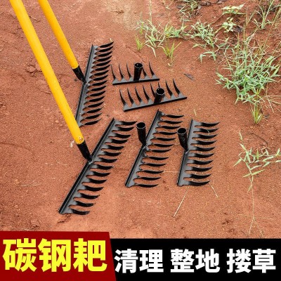 新款赶海耙子农用扭齿钉耙加厚松土翻地多功能种菜开荒全钢耙子耙图3