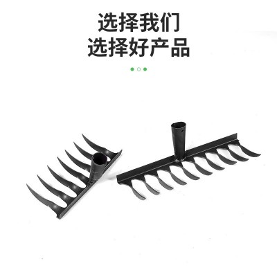 厂家供应多齿钉耙翻地松土耙搂草锄草耙多功能铁耙农用耙子批发图3