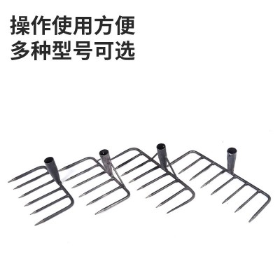 农用作业耙淬火赶海园林耙子 钉耙种花菜平地翻地枯叶耙子农具图3