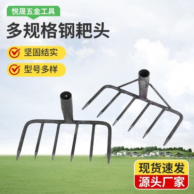 农用作业耙淬火赶海园林耙子 钉耙种花菜平地翻地枯叶耙子农具图5