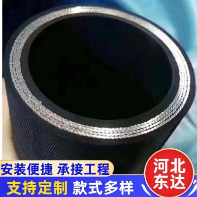 耐油夹布胶管黑色夹布橡胶管耐高温耐热耐油输水管喷砂管 蒸汽管图3