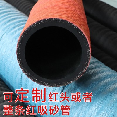 黑色橡胶钢丝缠绕管抽沙管抽水管排污管高压耐磨吸砂管4寸6寸8寸3图2