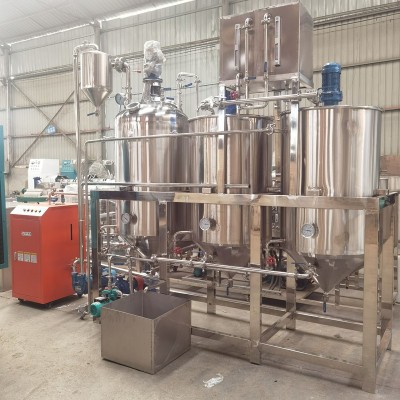 油厂连续式食用油精炼罐毛油脱磷脱酸脱渣设备商用粮油自动精滤机图2