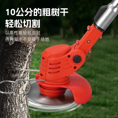 跨境12V锂电割草机便携除草机多功能锂电家用手持锂电打 割草机图3