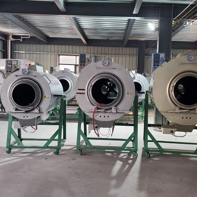 佳友茶叶杀青机全自动滚筒式90型家用液化气炒茶机用电炒干机批发图2