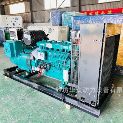 现货潍柴300KW开架四保护 全自动柴油发电机300千瓦常 用发电机组图2