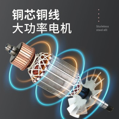 超细磨粉机家用中药材研磨机三七五谷杂粮电动粉碎机磨粉机小钢磨图3