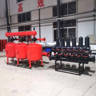 定制砂石加碟片自动反冲洗过滤器 灌溉用河水井水碟片砂石过滤器图2