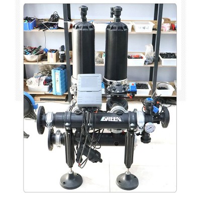 叠片过滤器 农业园林灌溉水肥一体化全自动反冲洗砂石叠片过滤器图2