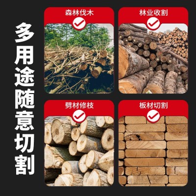 庭森电锯伐木锯家用小型手持木工锯切割锯柴锯树链条锯电链锯油锯图2