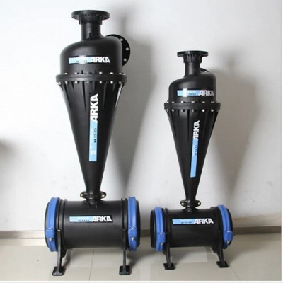 反冲洗离心砂石过滤器 农田灌溉滴灌用立式过滤器 离心过滤器图2