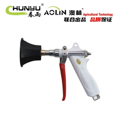 新款台湾澳林白喷枪农用高压打药水枪电动喷雾器园林果树雾化手枪图5
