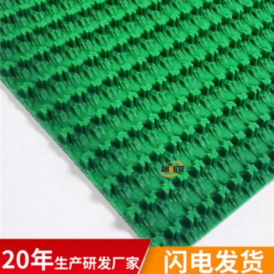 残膜回收机输送带 pvc草坪花纹输送带 高强度耐磨输送带不开齿图2