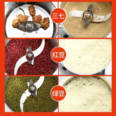 不锈钢中药粉碎机家用小型多功能磨粉机干磨打粉机商用超 细研磨机图2