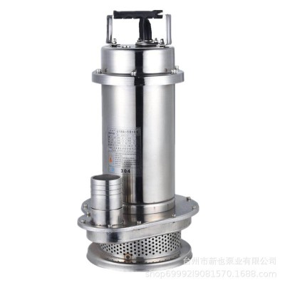 304全不锈钢潜水泵小型抗腐蚀耐酸碱工业 QX抽水泵污水泵排污泵wq图5